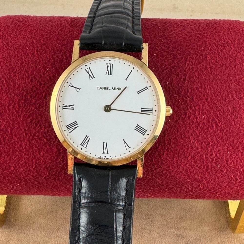 Vintage Stunning Daniel Mink Designer Swiss Made Watch. Extremely Thin - Picture 5 of 7